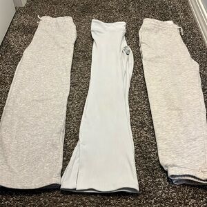 Lot of 3 Girls’ Size 11/12 joggers, flare, and wide leg.